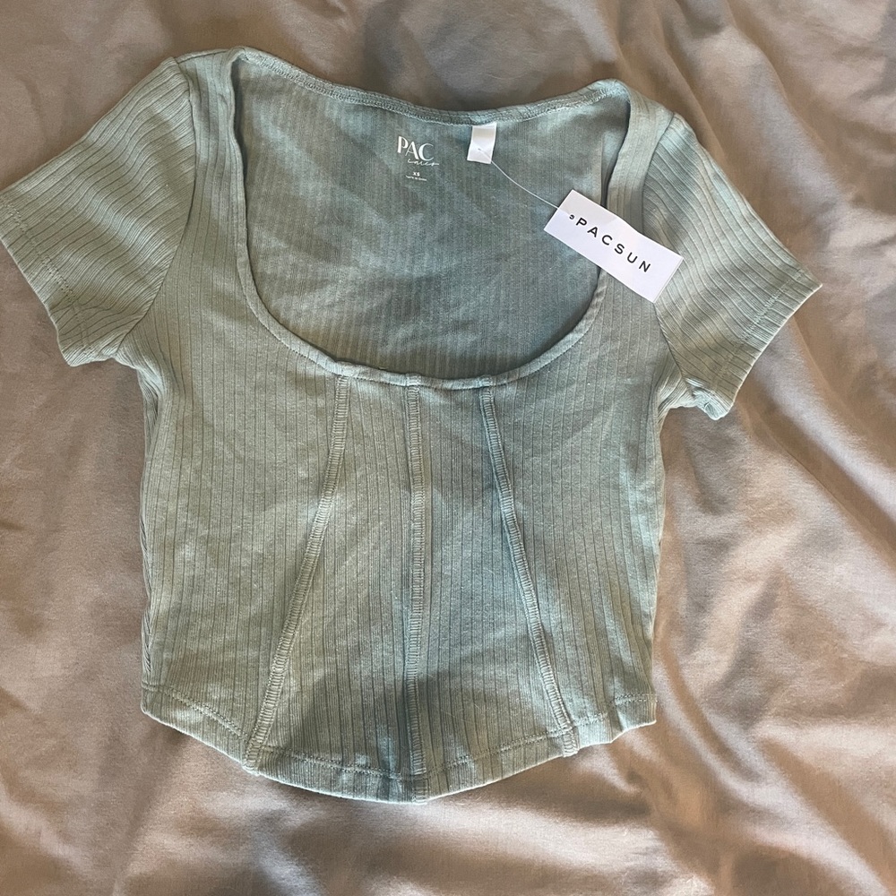 Pacsun Paccares Square-neck Seamed top